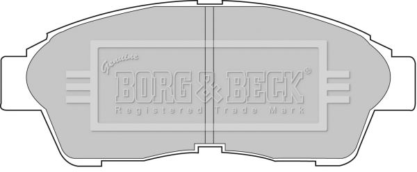 BORG & BECK stabdžių trinkelių rinkinys, diskinis stabdys BBP1502